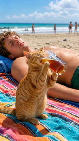 AI cat video thumbnail