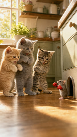 AI cat video thumbnail