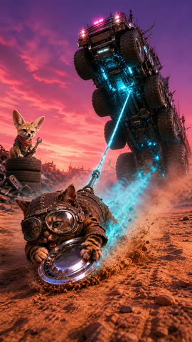 AI cat video thumbnail