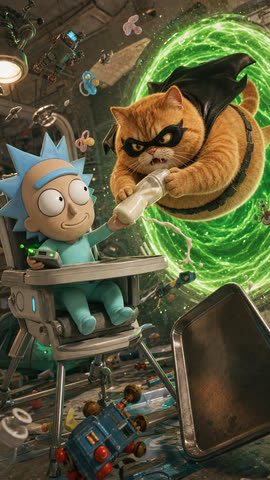 AI cat video thumbnail